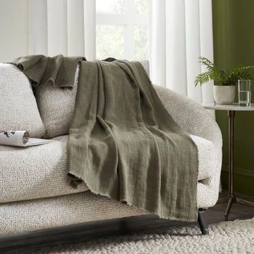 Maison Leva | Vernier Linen Throw