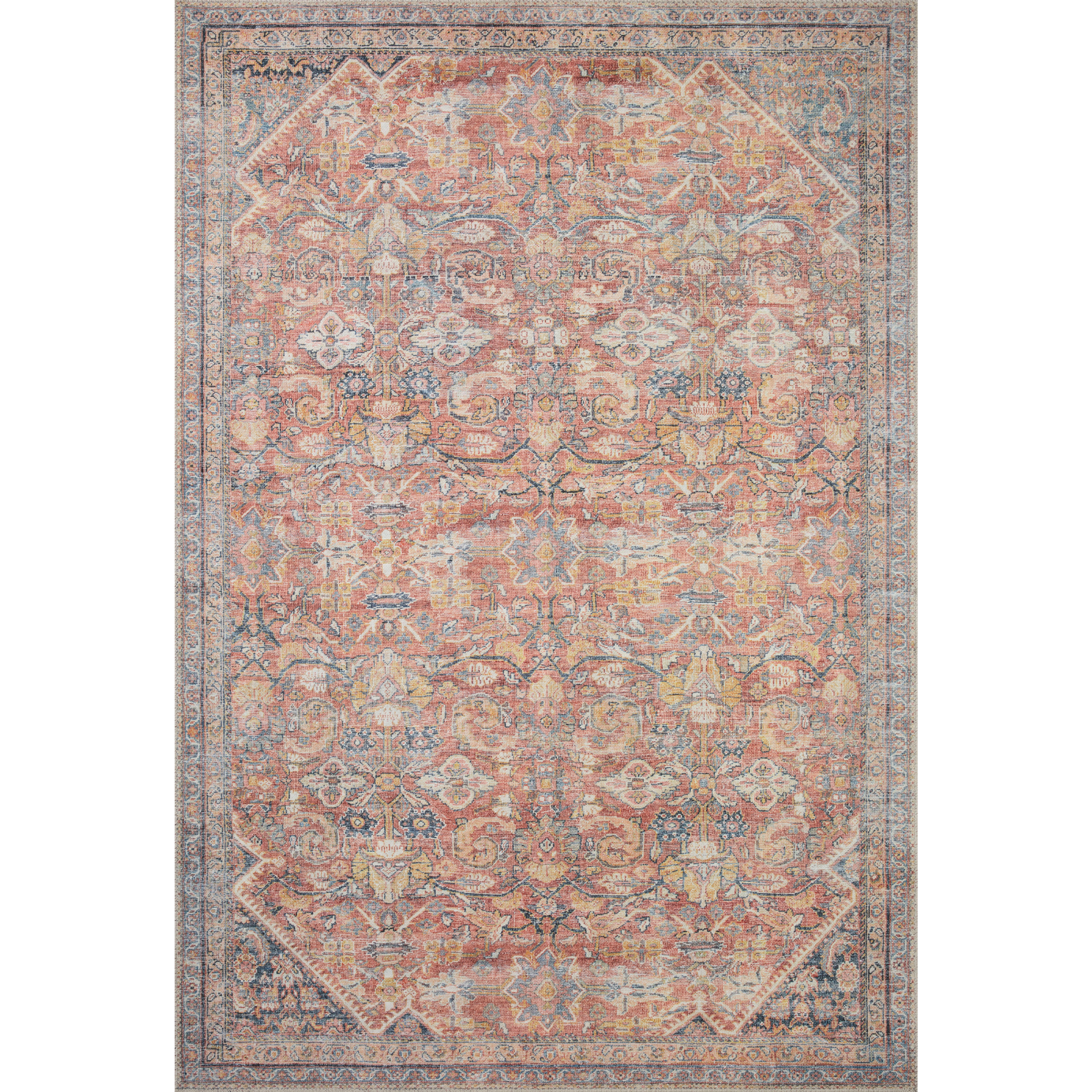 Tapis Adrian | Rouille / Denim