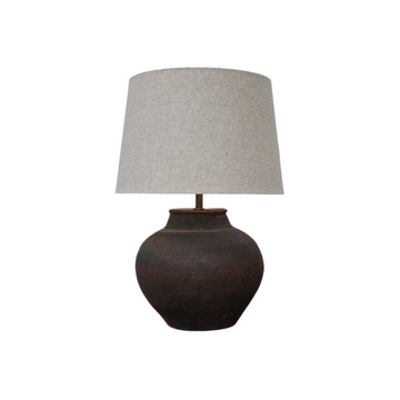 Maison Leva | Dawson Vintage Pot Lamp • Drum Shade