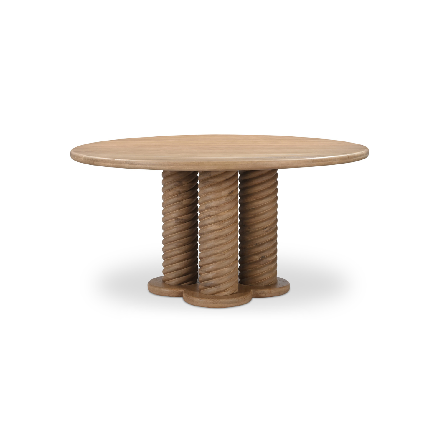 Moe's Home | Treccia Oak Round Dining Table