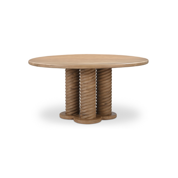 Moe's Home | Treccia Oak Round Dining Table