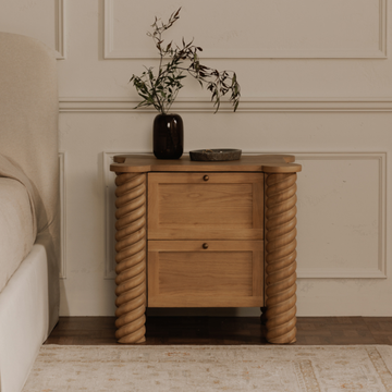 Moe's Home | Treccia Oak Nightstand