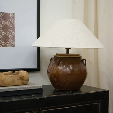 Maison Leva | Claude Vintage Pot Lamp • Empire Shade