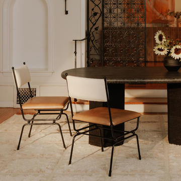 Moe's Home | Posta Leather Dining Chair