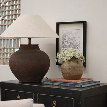 Maison Leva | Dawson Vintage Pot Lamp • Empire Shade