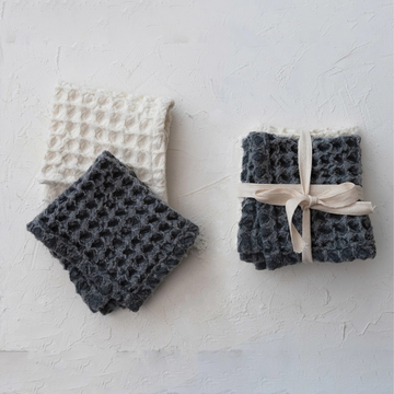 Cotton Waffle Weave Dish Cloths • Set of 2