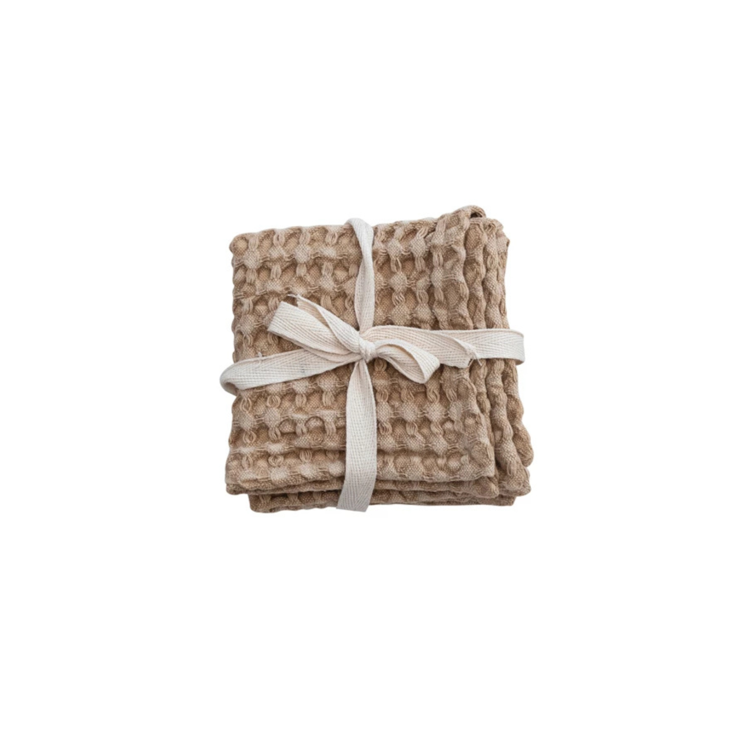 Stonewashed Cotton Waffle Weave Dish Cloths • Set of 3