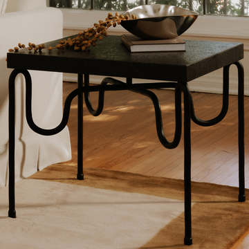 Moe's Home | Getty Black Granite Side Table