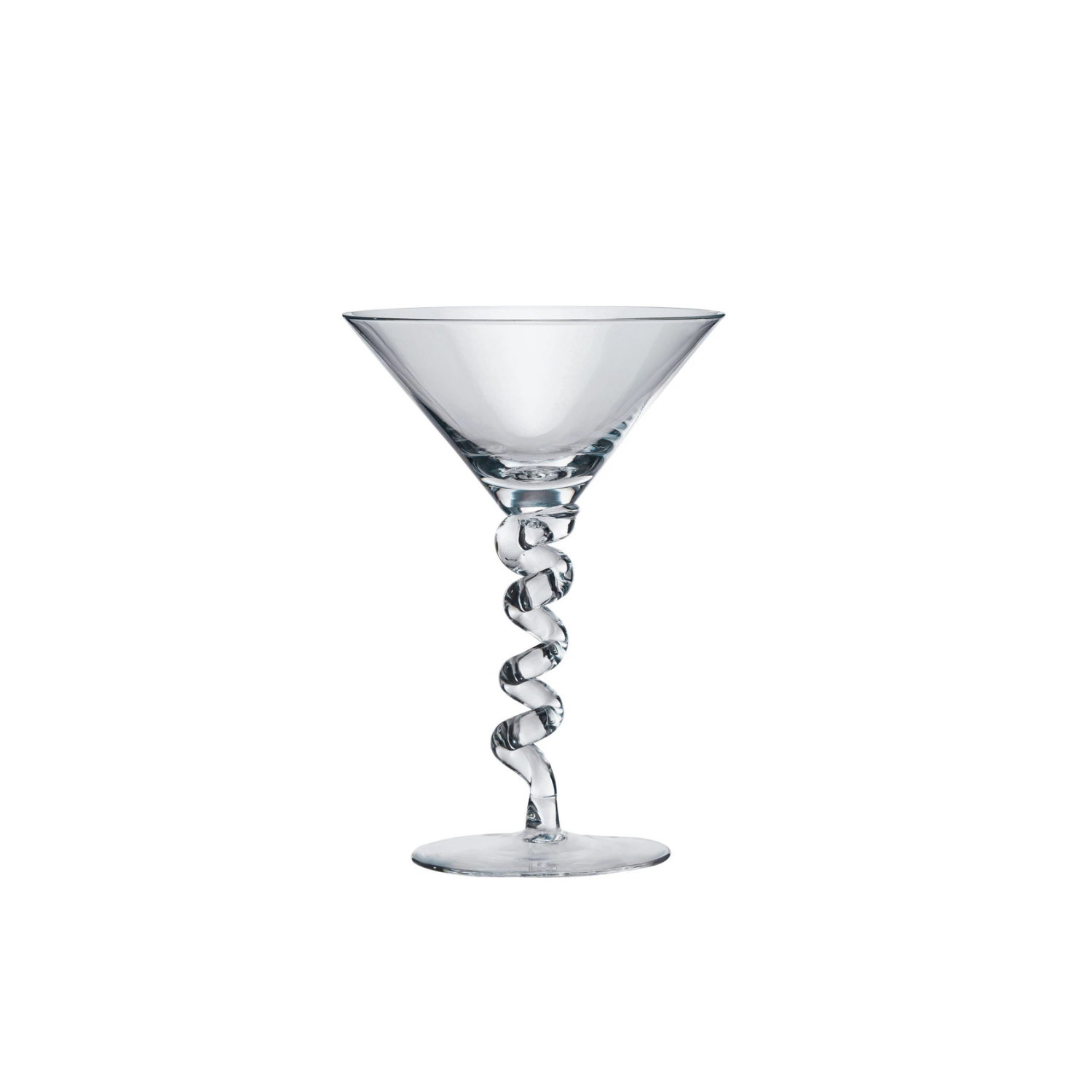 Martini Glass with Twisted Stem