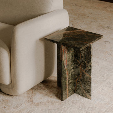 Moe's Home | Table d'appoint en marbre forêt tropicale Blair