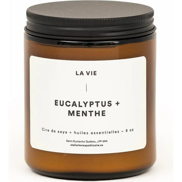 Bougie LA VIE Eucalyptus Menthe 