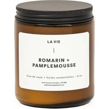 Bougie LA VIE Romarin Pamplemousse